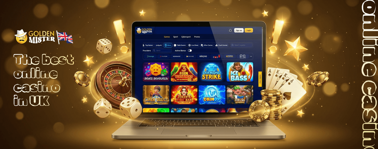 The best betting and gambling site in Great Britain is Golden Mister